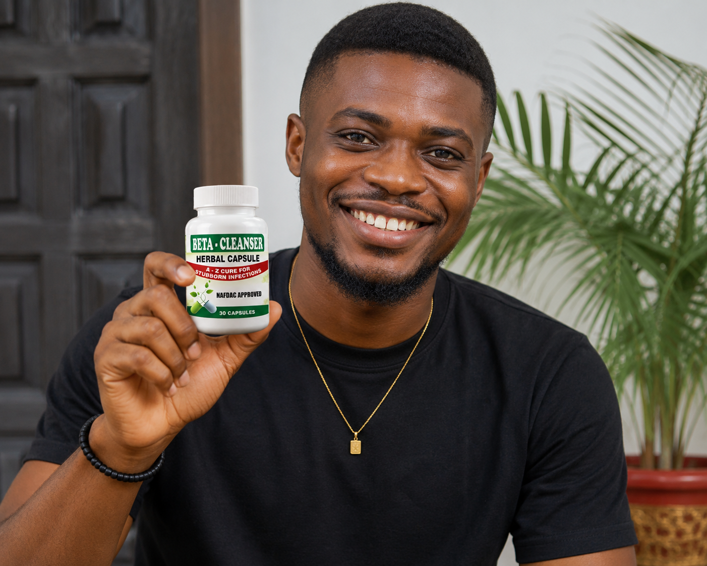 Beta Cleanser Herbal Capsule with model